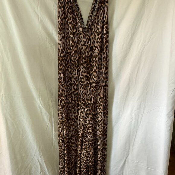 Good American “Always Fits” Plissé Knotted Jumpsuit – Leopard Print (Size 0–4) - Picture 1 of 3